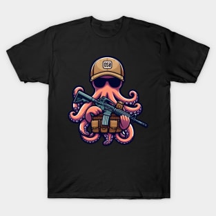 Tactical Octopus Adventure Tee: Where Intelligence Meets Style T-Shirt